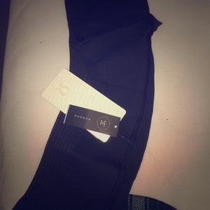 Lululemon flow and go crop leggings (black)